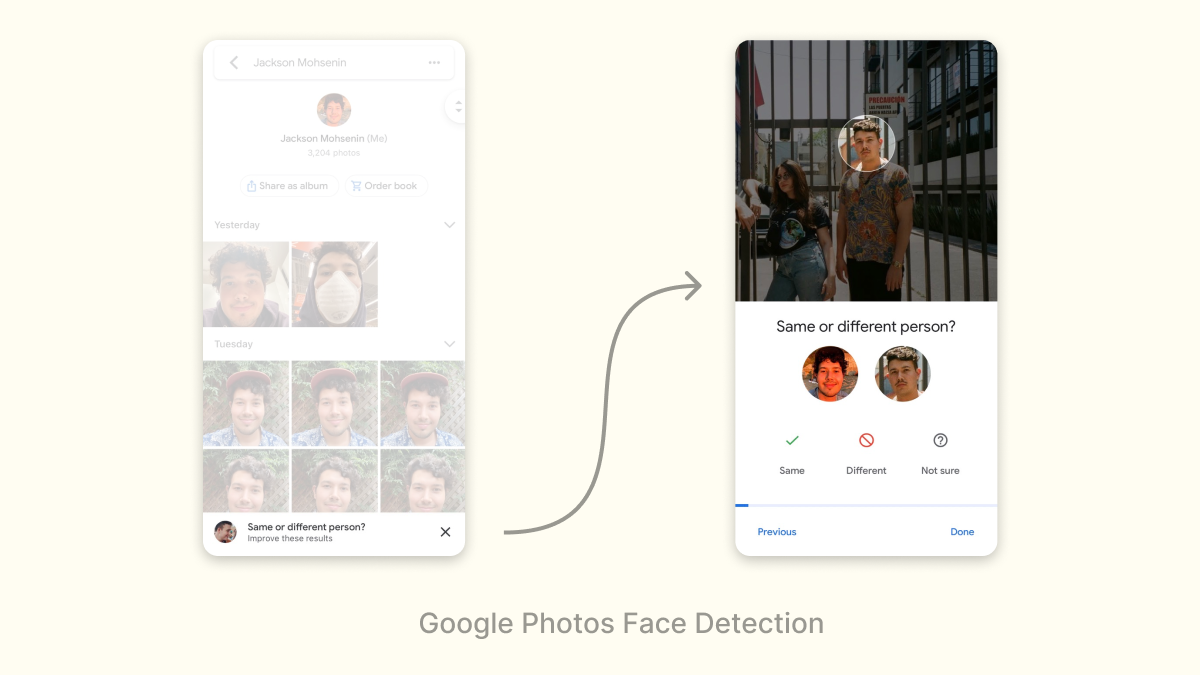 Google Photos Face Detection