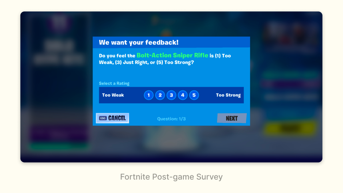 Fortnite Survey